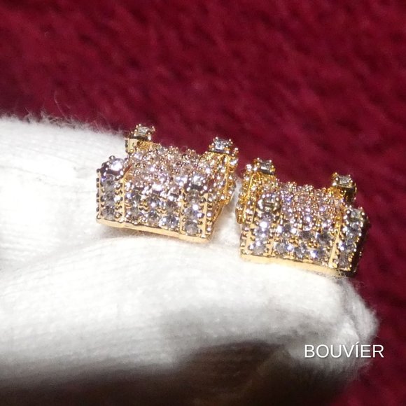 ⚡️FLASH SALE⚡️Diamond 10mm Cubic Stud Earrings - Picture 2 of 4